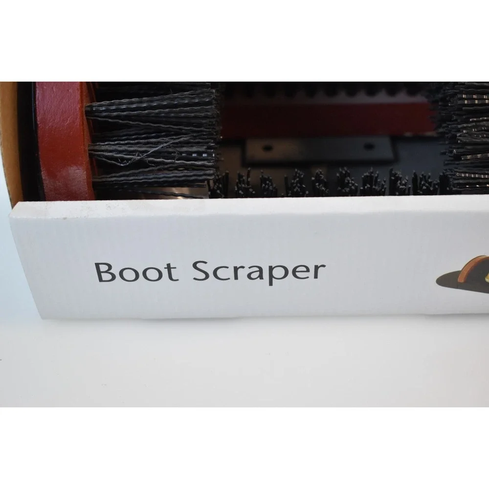 Traffic Master Boot Scraper 523 324 Metal Frame & Hardwood Outdoor Brush